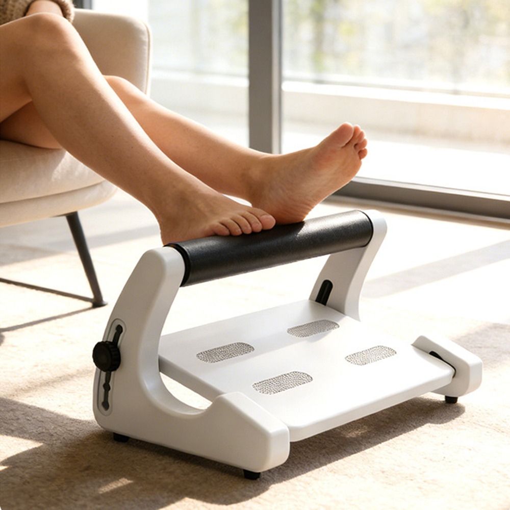 角度調整可能なデスク下用フットレスト。滑り止め加工を施した底 - Footrest Under Desk のレビューと価格