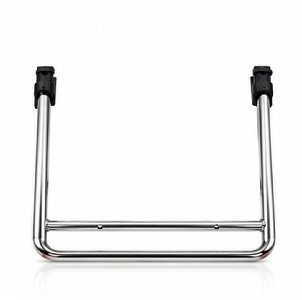 オフィスチェア用、格納式のフットレスト。ステンレス製で高さ調 - Footrest Under Desk のレビューと価格