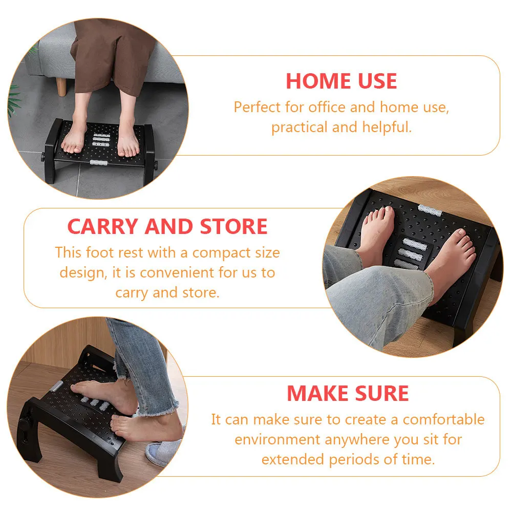 1個入り、コンパクトなデスク下用フットレスト。自宅やオフィス - Footrest Under Desk のレビューと価格
